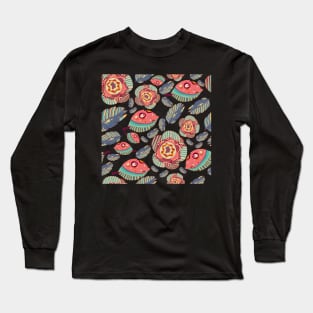 decorative floral patern Long Sleeve T-Shirt